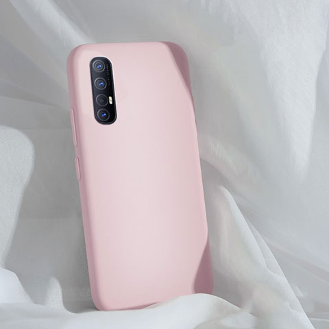 Custodia Silicone Ultra Sottile Morbida 360 Gradi Cover S01 per Oppo Reno3 Pro Rosa