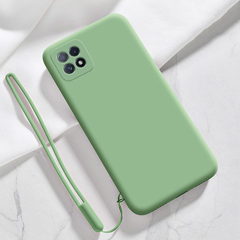 Custodia Silicone Ultra Sottile Morbida 360 Gradi Cover S01 per Oppo Reno4 SE 5G Verde Pastello