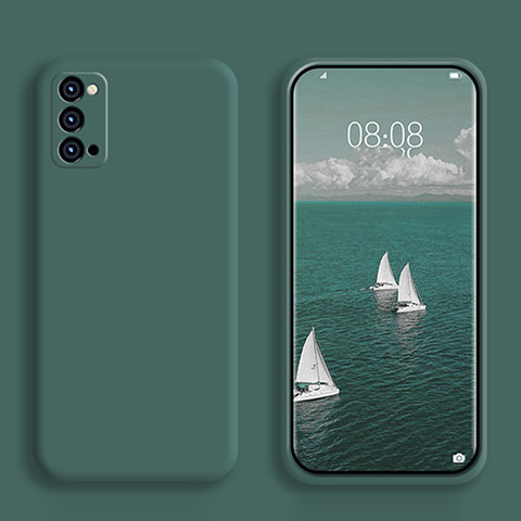 Custodia Silicone Ultra Sottile Morbida 360 Gradi Cover S01 per Oppo Reno6 Pro+ Plus 5G Verde