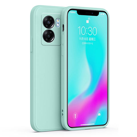 Custodia Silicone Ultra Sottile Morbida 360 Gradi Cover S01 per Realme V23i 5G Azzurro