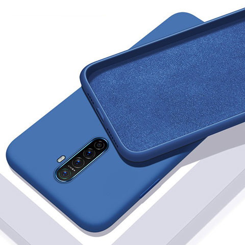 Custodia Silicone Ultra Sottile Morbida 360 Gradi Cover S01 per Realme X2 Pro Blu