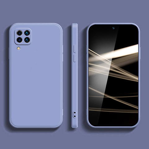 Custodia Silicone Ultra Sottile Morbida 360 Gradi Cover S01 per Samsung Galaxy F62 5G Grigio Lavanda