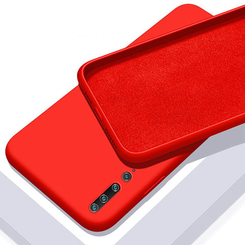 Custodia Silicone Ultra Sottile Morbida 360 Gradi Cover S01 per Xiaomi Mi 10 Rosso