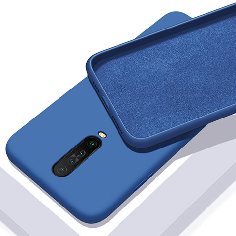Custodia Silicone Ultra Sottile Morbida 360 Gradi Cover S01 per Xiaomi Redmi K30 4G Blu