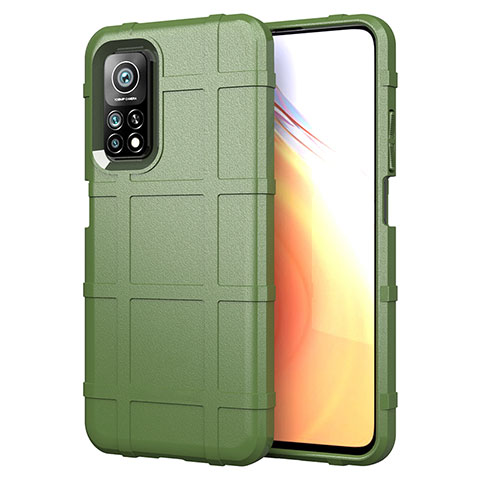 Custodia Silicone Ultra Sottile Morbida 360 Gradi Cover S01 per Xiaomi Redmi K30S 5G Verde Militare