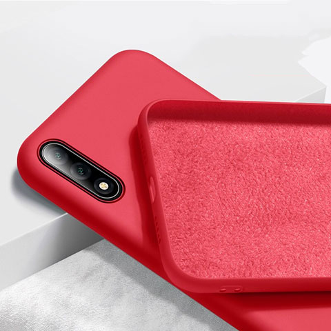 Custodia Silicone Ultra Sottile Morbida 360 Gradi Cover S02 per Huawei P Smart Z (2019) Rosso