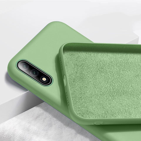 Custodia Silicone Ultra Sottile Morbida 360 Gradi Cover S02 per Huawei P Smart Z (2019) Verde