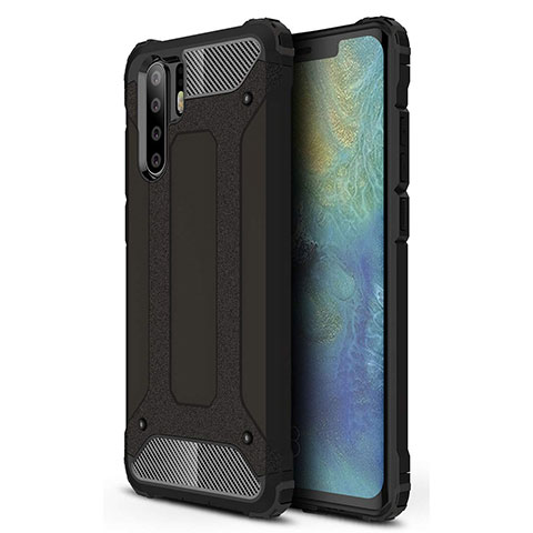 Custodia Silicone Ultra Sottile Morbida 360 Gradi Cover S02 per Huawei P30 Pro Nero