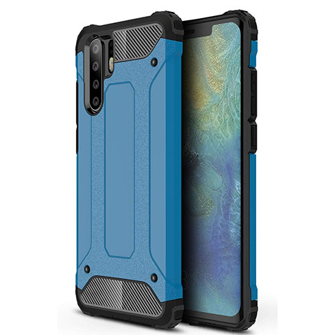 Custodia Silicone Ultra Sottile Morbida 360 Gradi Cover S02 per Huawei P30 Pro New Edition Blu