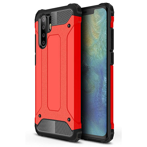 Custodia Silicone Ultra Sottile Morbida 360 Gradi Cover S02 per Huawei P30 Pro New Edition Rosso