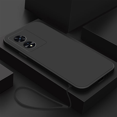 Custodia Silicone Ultra Sottile Morbida 360 Gradi Cover S02 per Oppo A1 5G Nero