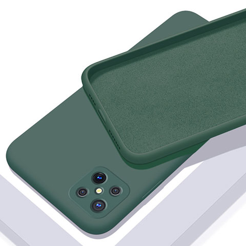 Custodia Silicone Ultra Sottile Morbida 360 Gradi Cover S02 per Oppo A92s 5G Verde