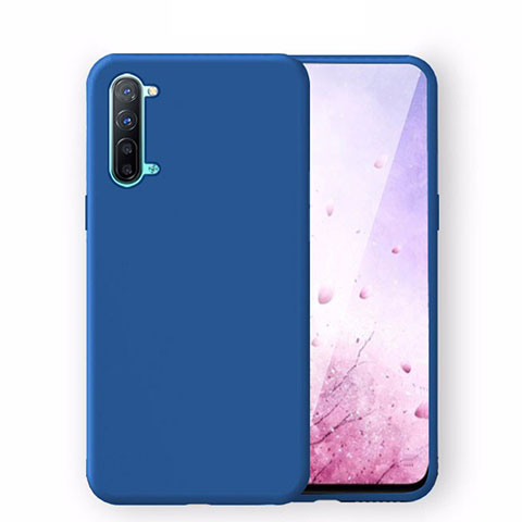 Custodia Silicone Ultra Sottile Morbida 360 Gradi Cover S02 per Oppo F15 Blu