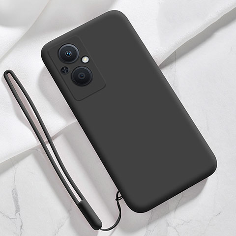 Custodia Silicone Ultra Sottile Morbida 360 Gradi Cover S02 per Oppo F21s Pro 5G Nero