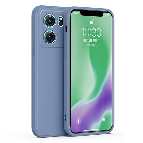 Custodia Silicone Ultra Sottile Morbida 360 Gradi Cover S02 per Oppo K10 5G Grigio Lavanda