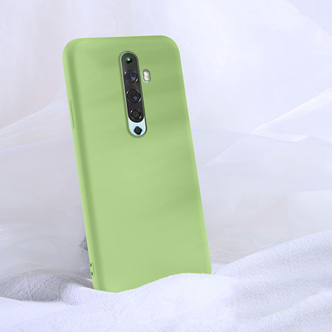 Custodia Silicone Ultra Sottile Morbida 360 Gradi Cover S02 per Oppo Reno2 Z Verde