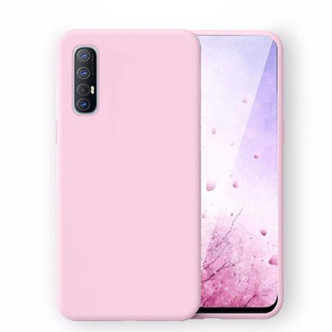 Custodia Silicone Ultra Sottile Morbida 360 Gradi Cover S02 per Oppo Reno3 Pro Rosa