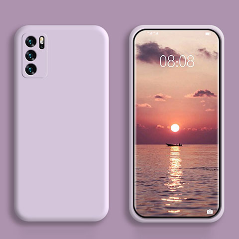 Custodia Silicone Ultra Sottile Morbida 360 Gradi Cover S02 per Oppo Reno6 5G Lavanda