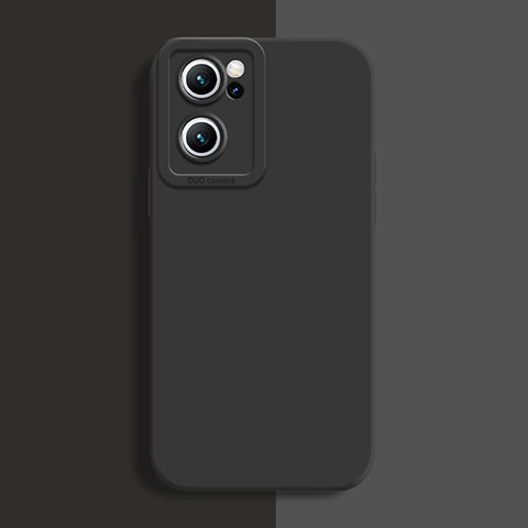 Custodia Silicone Ultra Sottile Morbida 360 Gradi Cover S02 per Oppo Reno7 SE 5G Nero