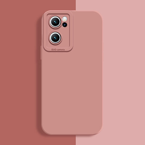 Custodia Silicone Ultra Sottile Morbida 360 Gradi Cover S02 per Oppo Reno7 SE 5G Rosa