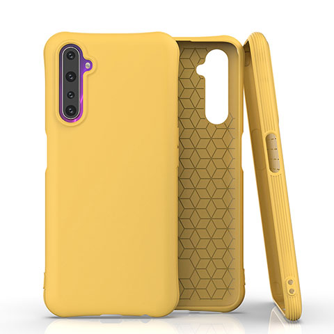 Custodia Silicone Ultra Sottile Morbida 360 Gradi Cover S02 per Realme 6 Pro Giallo