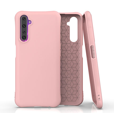 Custodia Silicone Ultra Sottile Morbida 360 Gradi Cover S02 per Realme 6 Pro Rosa