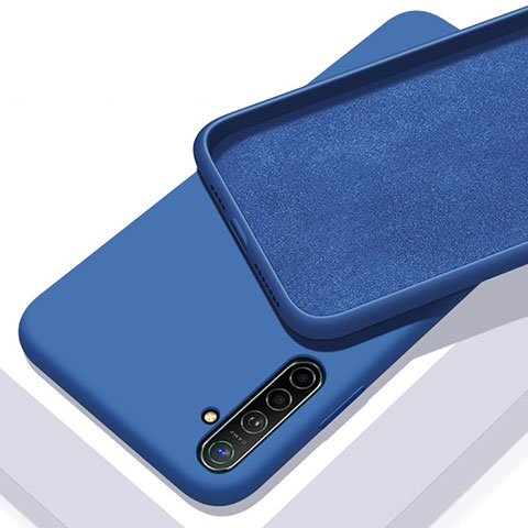 Custodia Silicone Ultra Sottile Morbida 360 Gradi Cover S02 per Realme X2 Blu