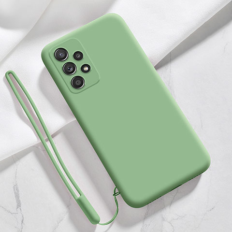 Custodia Silicone Ultra Sottile Morbida 360 Gradi Cover S02 per Samsung Galaxy A23 4G Verde Pastello