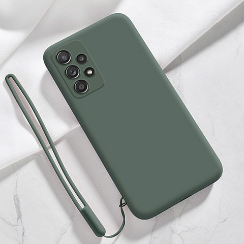 Custodia Silicone Ultra Sottile Morbida 360 Gradi Cover S02 per Samsung Galaxy A32 4G Verde