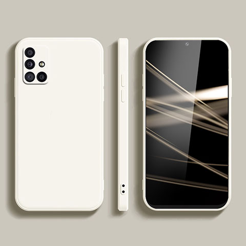 Custodia Silicone Ultra Sottile Morbida 360 Gradi Cover S02 per Samsung Galaxy M40S Bianco