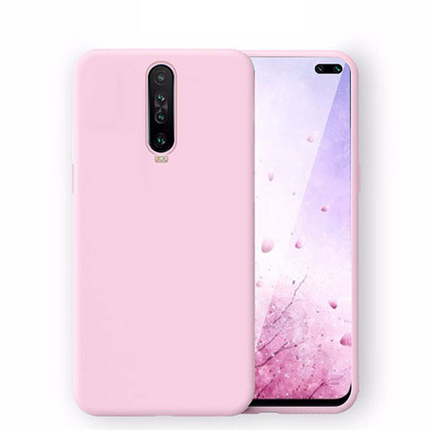 Custodia Silicone Ultra Sottile Morbida 360 Gradi Cover S02 per Xiaomi Redmi K30 4G Rosa