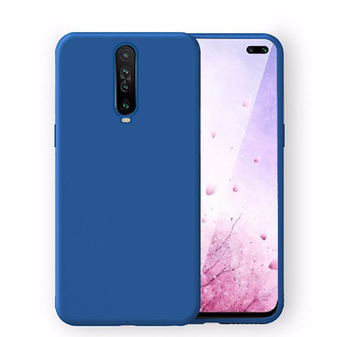 Custodia Silicone Ultra Sottile Morbida 360 Gradi Cover S02 per Xiaomi Redmi K30i 5G Blu