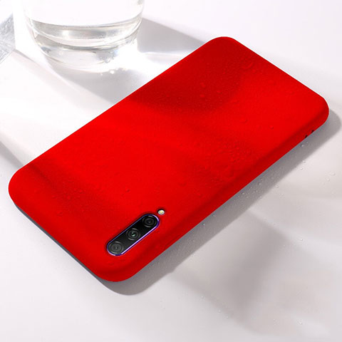 Custodia Silicone Ultra Sottile Morbida 360 Gradi Cover S03 per Huawei Honor 9X Pro Rosso