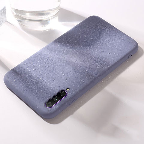 Custodia Silicone Ultra Sottile Morbida 360 Gradi Cover S03 per Huawei Honor 9X Pro Viola