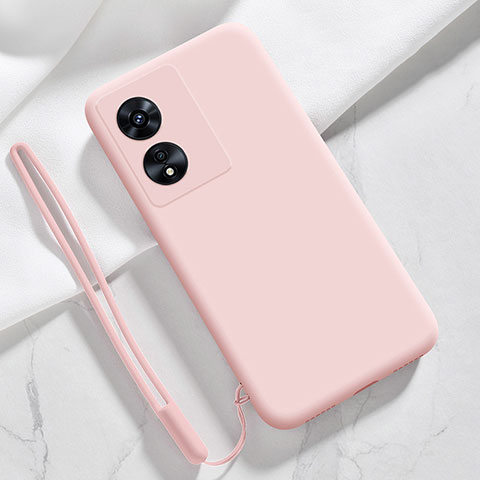 Custodia Silicone Ultra Sottile Morbida 360 Gradi Cover S03 per Oppo A97 5G Rosa