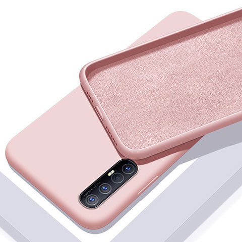 Custodia Silicone Ultra Sottile Morbida 360 Gradi Cover S03 per Oppo Find X2 Neo Rosa