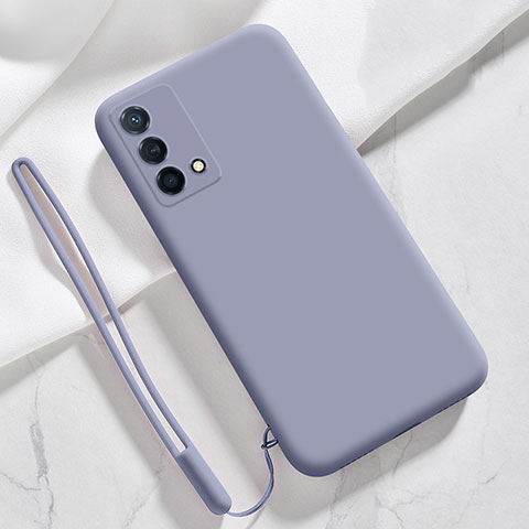 Custodia Silicone Ultra Sottile Morbida 360 Gradi Cover S03 per Oppo K9 5G Grigio Lavanda