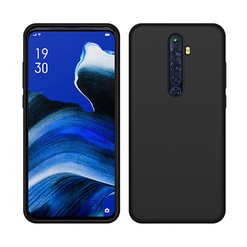 Custodia Silicone Ultra Sottile Morbida 360 Gradi Cover S03 per Oppo Reno2 Z Nero