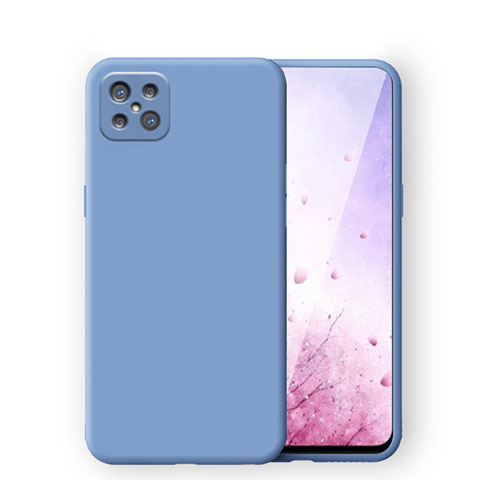 Custodia Silicone Ultra Sottile Morbida 360 Gradi Cover S03 per Oppo Reno4 Z 5G Blu