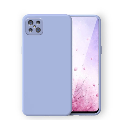 Custodia Silicone Ultra Sottile Morbida 360 Gradi Cover S03 per Oppo Reno4 Z 5G Cielo Blu