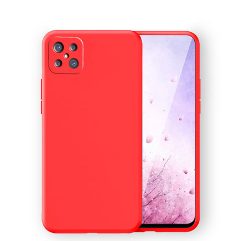 Custodia Silicone Ultra Sottile Morbida 360 Gradi Cover S03 per Oppo Reno4 Z 5G Rosso