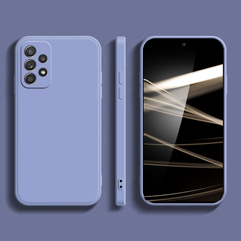 Custodia Silicone Ultra Sottile Morbida 360 Gradi Cover S03 per Samsung Galaxy A33 5G Grigio Lavanda