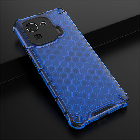 Custodia Silicone Ultra Sottile Morbida 360 Gradi Cover S03 per Xiaomi Mi 11 Pro 5G Blu