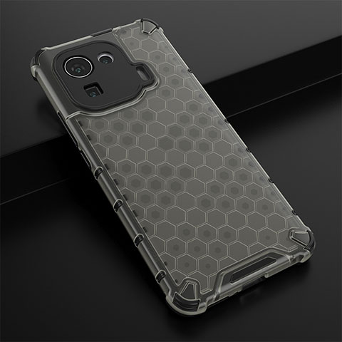 Custodia Silicone Ultra Sottile Morbida 360 Gradi Cover S03 per Xiaomi Mi 11 Pro 5G Nero