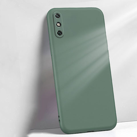 Custodia Silicone Ultra Sottile Morbida 360 Gradi Cover S04 per Huawei Enjoy 10e Verde