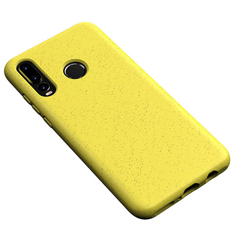 Custodia Silicone Ultra Sottile Morbida 360 Gradi Cover S04 per Huawei Nova 4e Giallo