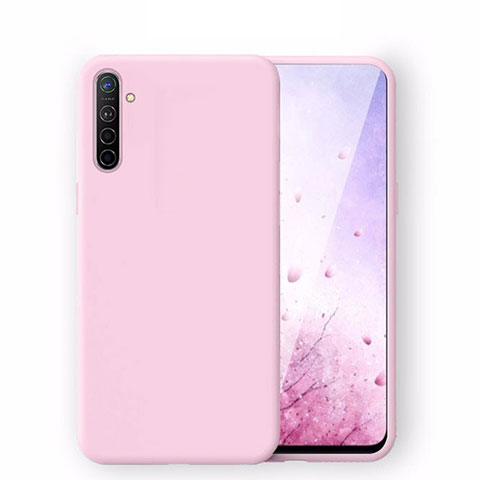 Custodia Silicone Ultra Sottile Morbida 360 Gradi Cover S04 per Realme XT Rosa