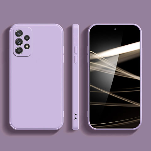 Custodia Silicone Ultra Sottile Morbida 360 Gradi Cover S04 per Samsung Galaxy A23 4G Lavanda