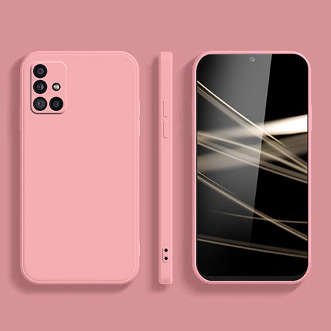 Custodia Silicone Ultra Sottile Morbida 360 Gradi Cover S04 per Samsung Galaxy A71 4G A715 Rosa