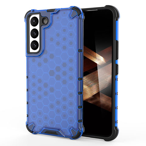 Custodia Silicone Ultra Sottile Morbida 360 Gradi Cover S04 per Samsung Galaxy S24 Plus 5G Blu